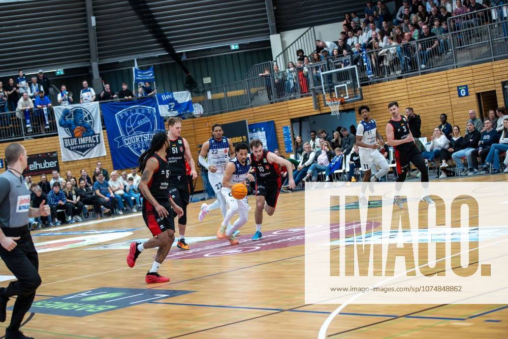 2. Basketball-Bundesliga ProA Myreon Lamar Jones Jr VfL Sparkassen Stars - Sebastian Brach Bayer Giants Leverkusen, am 06.03.2026,in Bochum Rundsporthalle Deutschland NRW Bochum