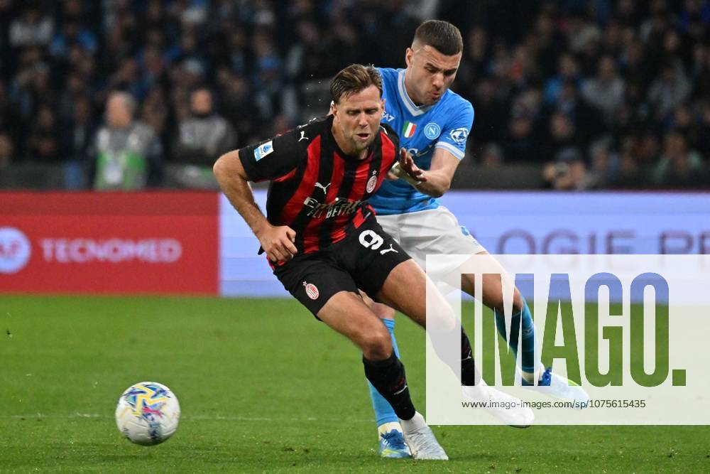 Foto IPP Felice De Martino Napoli 06 04 2026 Calcio Campionato serie A 2025-2026 Napoli - Milan Nella foto: Niclas Füllkrug e Alessandro Buongiorno Italy Photo Press World Copyright Napoli italy Italia ITALY