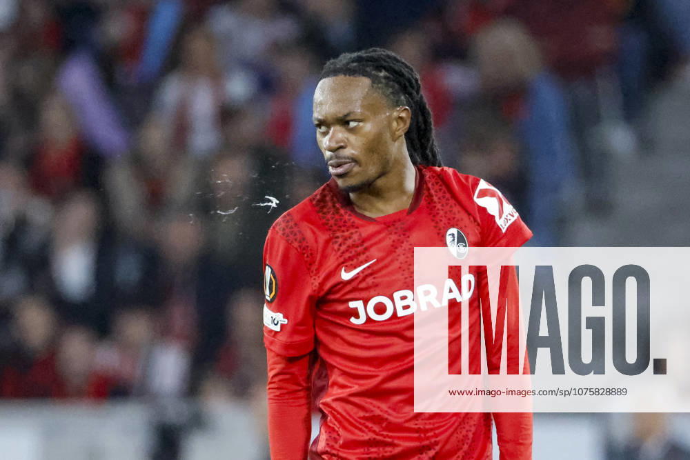 Jordy Makengo (SC Freiburg, 33) , Deutschland, Fussball, UEFA Europa League, Viertelfinale, 2025 2026, SC Freiburg vs. Celta Vigo, 09.04.2026, Freiburg im Breisgau Europa-Park Stadion (Stadion am Deutschland