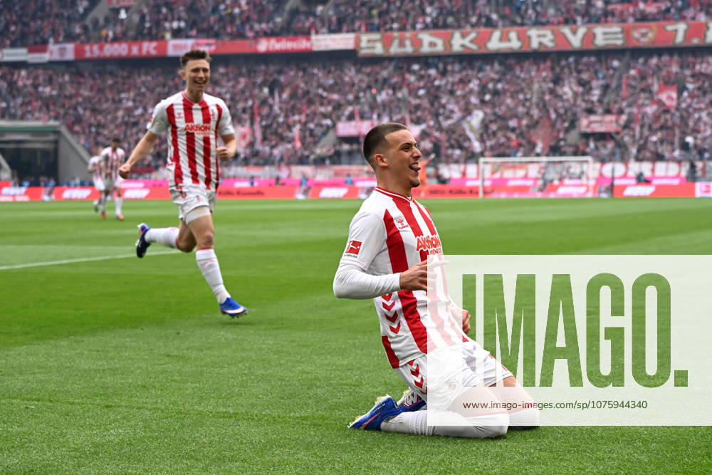 Said El Mala (1. FC Koeln) Torjubel, jubelt nach seinem Treffer zum 1:0 waehrend des Spiels der Bundesliga zwischen dem 1. FC Köln und SV Werder Bremen, RheinEnergieSTADION am 12. April 2026 in Köln, Deutschland. (Foto von Ralf Treese DeFodi Images) +++ Said El Mala (1. FC Koeln) celebrates after scoring his teams first goal during the Bundesliga match between 1. FC Köln and SV Werder Bremen at RheinEnergieSTADION on April 12, 2026 in Köln, Germany. (Photo by Ralf Treese DeFodi Images) DFL regulations prohibit any use of photographs as image sequences and or quasi-video. (Photo by Ralf Treese DeFodi Images) -