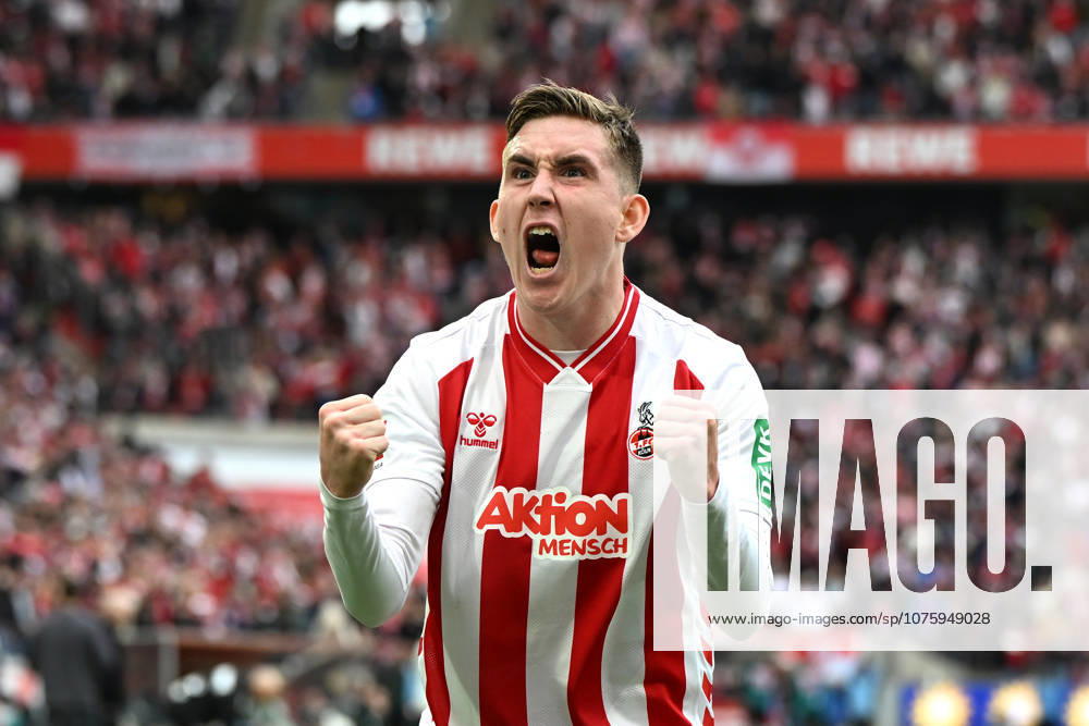Isak Johannesson (1. FC Koeln) Torjubel, jubelt nach seinem Treffer zum 3:1 waehrend des Spiels der Bundesliga zwischen dem 1. FC Köln und SV Werder Bremen, RheinEnergieSTADION am 12. April 2026 in Köln, Deutschland. (Foto von Ralf Treese DeFodi Images) +++ Isak Johannesson (1. FC Koeln) celebrates after scoring his teams third goal during the Bundesliga match between 1. FC Köln and SV Werder Bremen at RheinEnergieSTADION on April 12, 2026 in Köln, Germany. (Photo by Ralf Treese DeFodi Images) DFL regulations prohibit any use of photographs as image sequences and or quasi-video. (Photo by Ralf Treese DeFodi Images) -