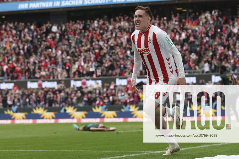 Isak Johannesson (1. FC Köln) Torjubel, jubelt nach ihrem Treffer zum 3:1 waehrend des Spiels der Bundesliga zwischen 1. FC Köln und SV Werder Bremen, RheinEnergieSTADION am 12. April 2026 in Köln, Deutschland. (Foto von Oliver Kaelke DeFodi Images) +++ Isak Johannesson (1. FC Köln) celebrates after scoring her team s third goal during the Bundesliga match between 1. FC Köln and SV Werder Bremen at RheinEnergieSTADION on April 12, 2026 in Köln, Germany. (Photo by Oliver Kaelke DeFodi Images) DFL regulations prohibit any use of photographs as image sequences and or quasi-video. (Photo by Oliver Kaelke DeFodi Images) -