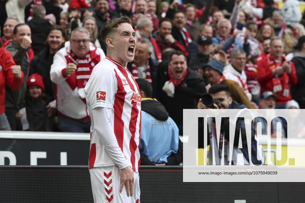 Isak Johannesson (1. FC Köln) Torjubel, jubelt nach ihrem Treffer zum 3:1 waehrend des Spiels der Bundesliga zwischen 1. FC Köln und SV Werder Bremen, RheinEnergieSTADION am 12. April 2026 in Köln, Deutschland. (Foto von Oliver Kaelke DeFodi Images) +++ Isak Johannesson (1. FC Köln) celebrates after scoring her team s third goal during the Bundesliga match between 1. FC Köln and SV Werder Bremen at RheinEnergieSTADION on April 12, 2026 in Köln, Germany. (Photo by Oliver Kaelke DeFodi Images) DFL regulations prohibit any use of photographs as image sequences and or quasi-video. (Photo by Oliver Kaelke DeFodi Images) -