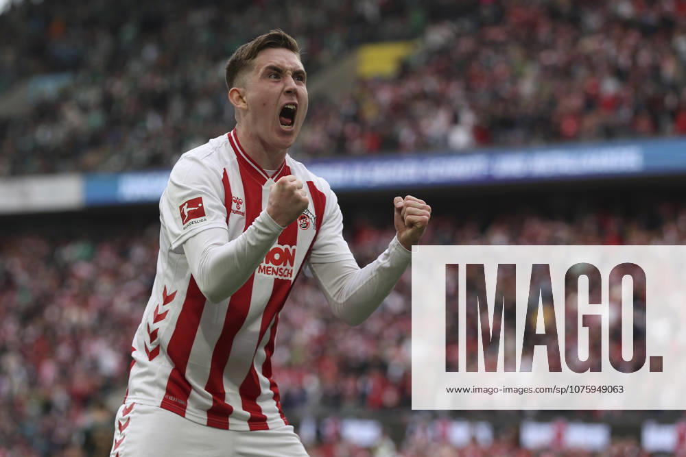 Isak Johannesson (1. FC Köln) Torjubel, jubelt nach ihrem Treffer zum 3:1 waehrend des Spiels der Bundesliga zwischen 1. FC Köln und SV Werder Bremen, RheinEnergieSTADION am 12. April 2026 in Köln, Deutschland. (Foto von Oliver Kaelke DeFodi Images) +++ Isak Johannesson (1. FC Köln) celebrates after scoring her team s third goal during the Bundesliga match between 1. FC Köln and SV Werder Bremen at RheinEnergieSTADION on April 12, 2026 in Köln, Germany. (Photo by Oliver Kaelke DeFodi Images) DFL regulations prohibit any use of photographs as image sequences and or quasi-video. (Photo by Oliver Kaelke DeFodi Images) -