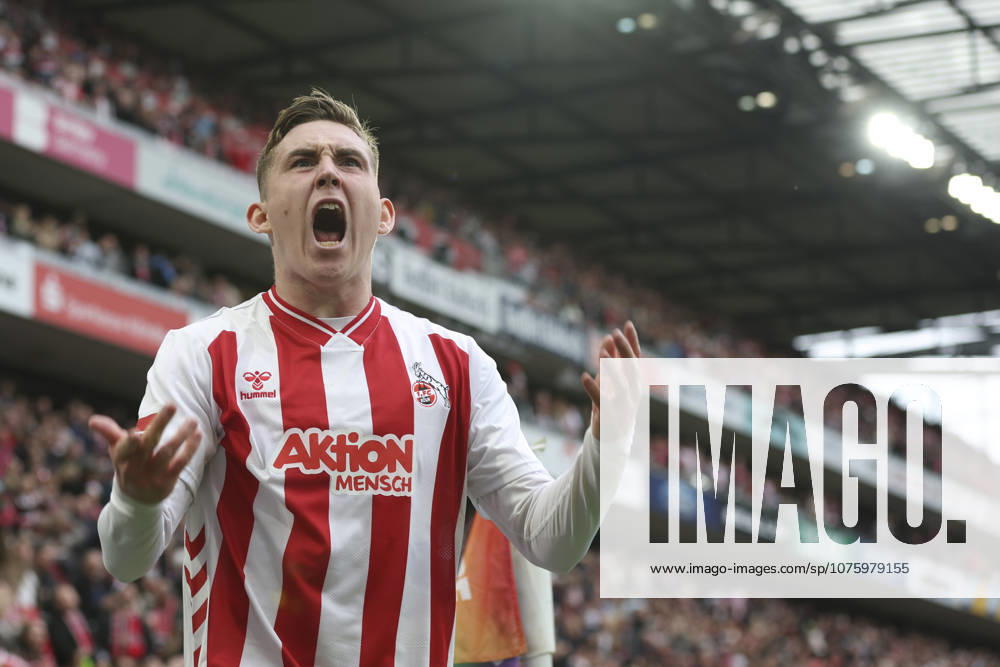 Isak Johannesson (1. FC Köln) Torjubel, jubelt nach seinem Treffer zum 3:1 waehrend des Spiels der Bundesliga zwischen 1. FC Köln und SV Werder Bremen, RheinEnergieSTADION am 12. April 2026 in Köln, Deutschland. (Foto von Oliver Kaelke DeFodi Images) +++ Isak Johannesson (1. FC Köln) celebrates after scoring his team s third goal during the Bundesliga match between 1. FC Köln and SV Werder Bremen at RheinEnergieSTADION on April 12, 2026 in Köln, Germany. (Photo by Oliver Kaelke DeFodi Images) DFL regulations prohibit any use of photographs as image sequences and or quasi-video. (Photo by Oliver Kaelke DeFodi Images) -