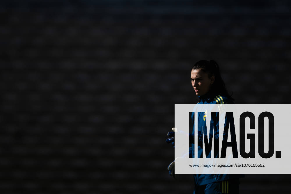 Goalkeeper Zecira Musovic of the Swedish women s national football team during a training session on April 16, 2026 in Gothenburg. Photo: Mathias Bergeld BILDBYRAN kod MB MB1364 fotboll football soccer fotball vm-kval kval fifa womens world cup qualifier qualifier träning practice training sverige sweden dam bbeng women kvinner