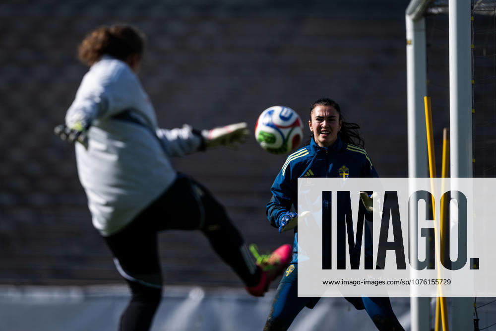Goalkeeper Zecira Musovic of the Swedish women s national football team during a training session on April 16, 2026 in Gothenburg. Photo: Mathias Bergeld BILDBYRAN kod MB MB1364 fotboll football soccer fotball vm-kval kval fifa womens world cup qualifier qualifier träning practice training sverige sweden dam bbeng women kvinner