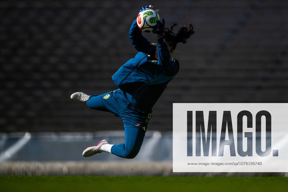 Goalkeeper Zecira Musovic of the Swedish women s national football team during a training session on April 16, 2026 in Gothenburg. Photo: Mathias Bergeld BILDBYRAN kod MB MB1364 fotboll football soccer fotball vm-kval kval fifa womens world cup qualifier qualifier träning practice training sverige sweden dam bbeng women kvinner