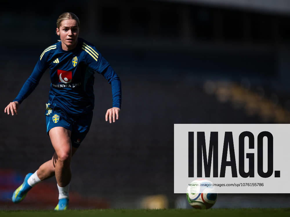 Hanna Lundkvist of the Swedish women s national football team during a training session on April 16, 2026 in Gothenburg. Photo: Mathias Bergeld BILDBYRAN kod MB MB1364 fotboll football soccer fotball vm-kval kval fifa womens world cup qualifier qualifier träning practice training sverige sweden dam bbeng women kvinner
