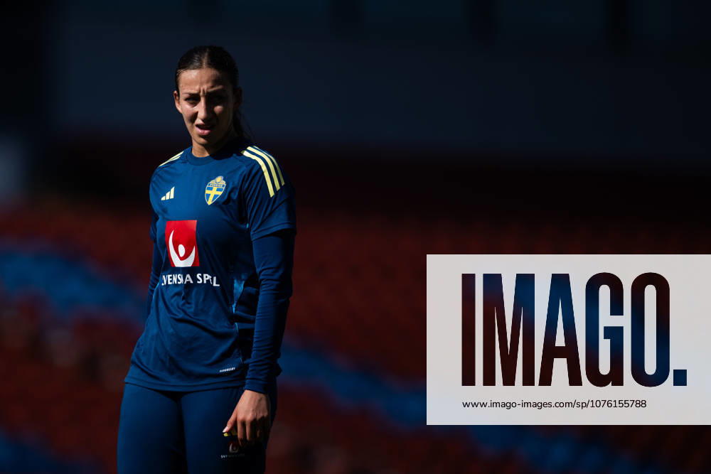 Rosa Kafaji of the Swedish women s national football team during a training session on April 16, 2026 in Gothenburg. Photo: Mathias Bergeld BILDBYRAN kod MB MB1364 fotboll football soccer fotball vm-kval kval fifa womens world cup qualifier qualifier träning practice training sverige sweden dam bbeng women kvinner