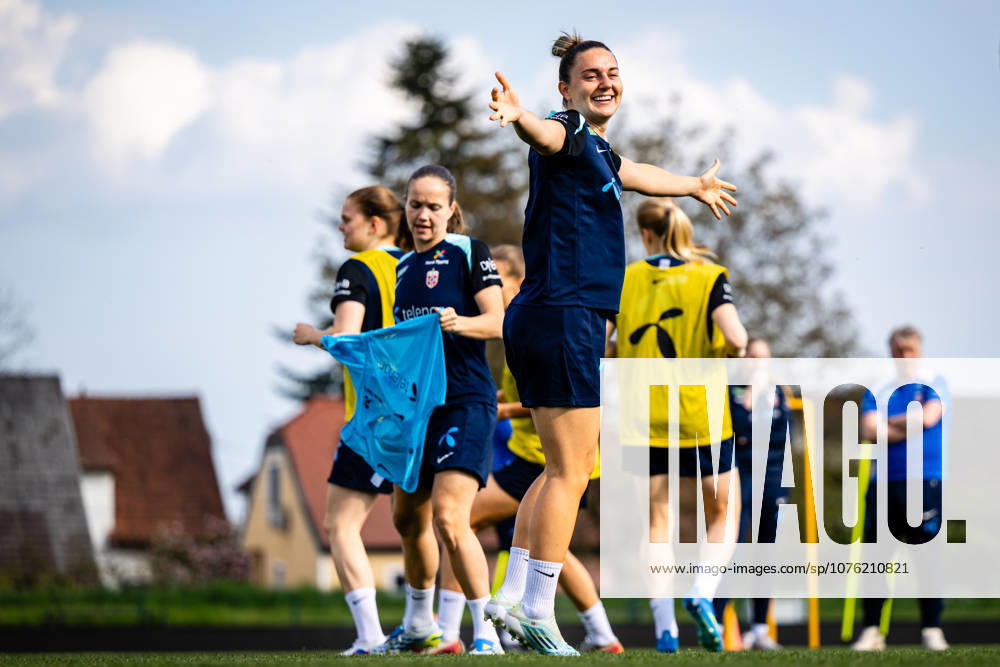 Vilde Boe Risa of the Norwegian womens national football team during a training session on April 17, 2026 in Ptuj. Photo: Marius Simensen BILDBYRAN Cop 238 bbeng dam fifa women s world cup qualifier football fotball fotboll norge norway practice soccer training trening träning
