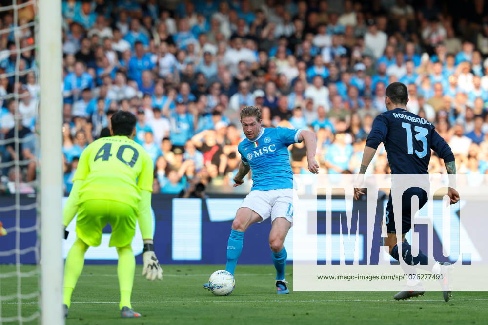 Napolis Kevin De Bruyne during the Serie A soccer match between Napoli and Lazio at the Diego Armando Maradona Stadium in Naples, southern italy - Saturday , April 18 , 2026. - Soccer .