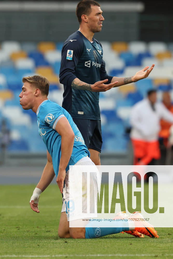 Napolis Rasmus Hojlund during the Serie A soccer match between Napoli and Lazio at the Diego Armando Maradona Stadium in Naples, southern italy - Saturday , April 18 , 2026. - Soccer .