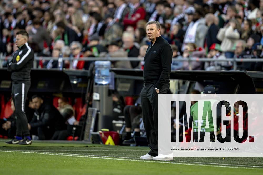 ROTTERDAM - AZ Alkmaar coach Leeroy Echteld during the Eurojackpot KNVB Cup match between AZ and NEC in Rotterdam on April 19, 2026, at De Kuip stadium, Netherlands. (Photo by Stefan Koops EYE4IMAGES DeFodi Images) -