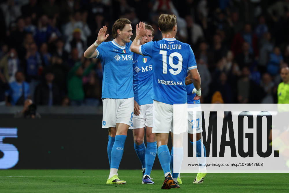 Napolis Kevin De Bruyne celebrates after scoring goal 3-0 during the Serie A soccer match between Napoli and Cremonese at the Diego Armando Maradona Stadium in Naples, southern italy - Friday , April 24 , 2026. - Soccer .