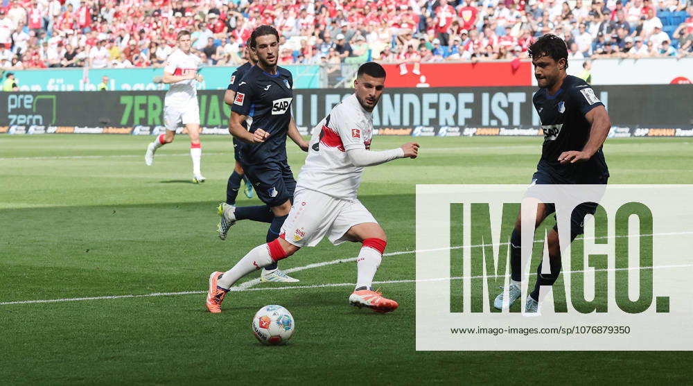 Sinsheim , Fußball Bundesliga TSG 1899 Hoffenheim vs. VfB Stuttgart , Deniz Undav ( VfB )