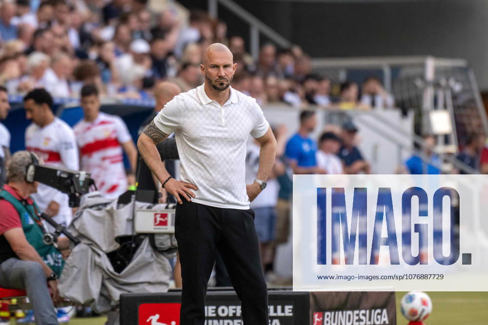 Trainer Christian Ilzer (TSG 1899 Hoffenheim). Deutschland, Sinsheim, 02.05.2026, Fussball, Bundesliga: TSG 1899 Hoffenheim vs VfB Stuttgart, Saison 2025 2026, 32. Spieltag, PreZero Arena DFL DFB REGULATIONS PROHIBIT ANY USE OF PHOTOGRAPHS AS IMAGE SEQUENCES AND OR QUASI-VIDEO.