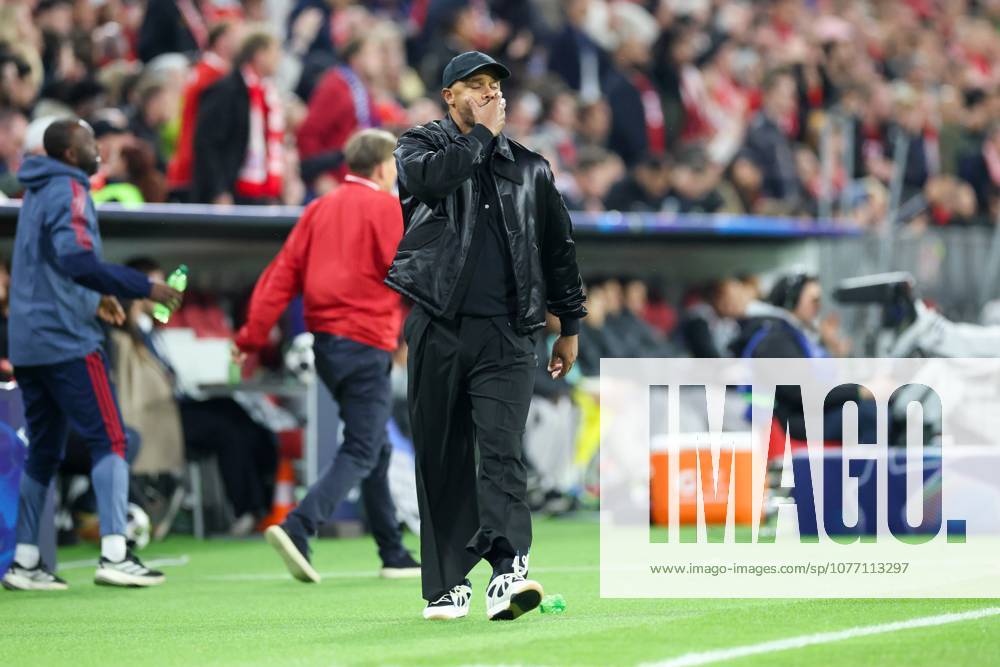 Enttaeuschung bei Chef-Trainer Vincent Kompany (FC Bayern Muenchen), FC Bayern Muenchen vs. Paris Saint-Germain, Fussball, UEFA, Champions League, Halbfinale, Rueckspiel, 06.05.2026 Muenchen Bayern Deutschland