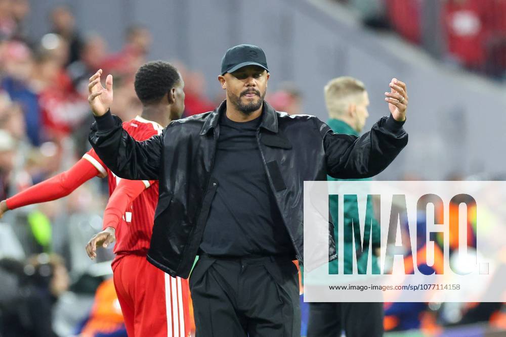 Enttaeuschung bei Chef-Trainer Vincent Kompany (FC Bayern Muenchen), FC Bayern Muenchen vs. Paris Saint-Germain, Fussball, UEFA, Champions League, Halbfinale, Rueckspiel, 06.05.2026 Muenchen Bayern Deutschland