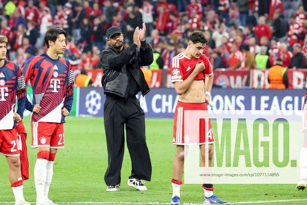 Enttaeuschung bei Chef-Trainer Vincent Kompany (FC Bayern Muenchen), FC Bayern Muenchen vs. Paris Saint-Germain, Fussball, UEFA, Champions League, Halbfinale, Rueckspiel, 06.05.2026 Muenchen Bayern Deutschland