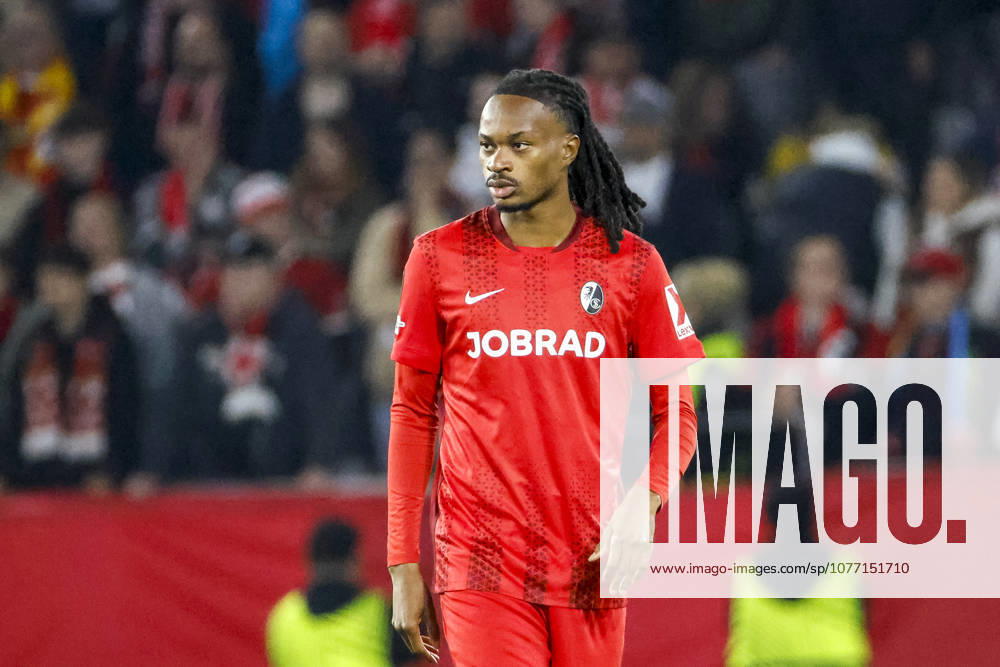 Jordy Makengo (SC Freiburg, 33) , Deutschland, Fussball, UEFA Europa League, Halbfinale, 2025 2026, SC Freiburg vs. Sporting Braga, 07.05.2026, Freiburg im Breisgau Europa-Park Stadion Deutschland
