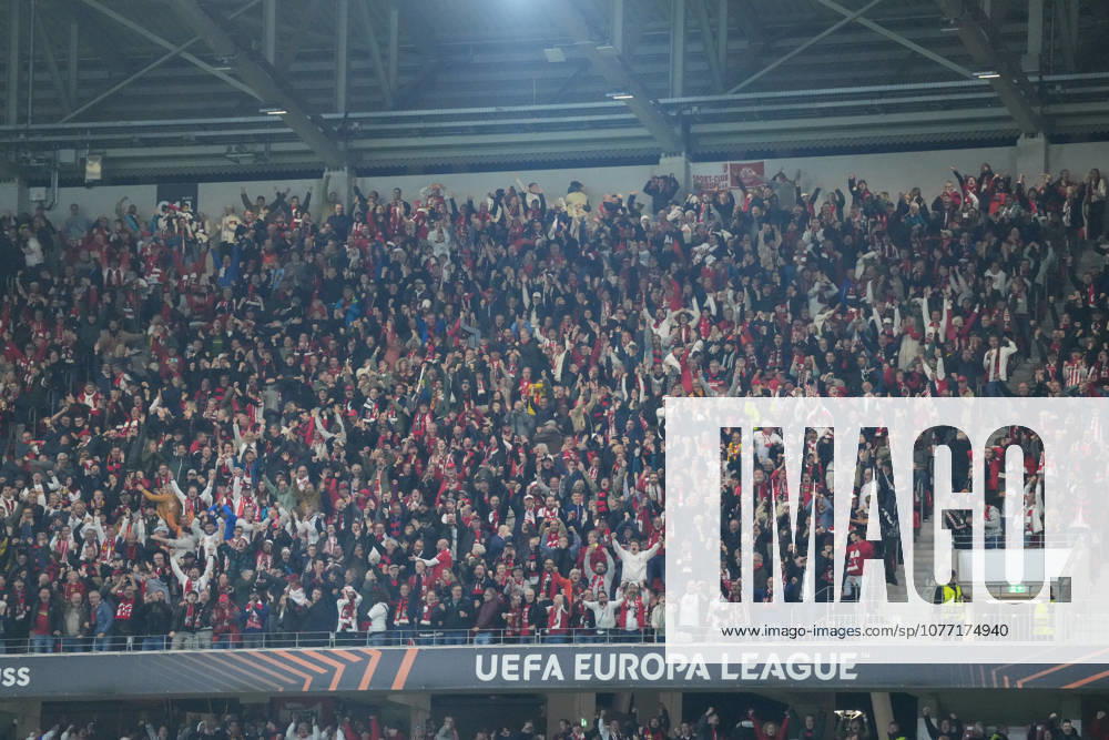 Torjubel, Emotionen, Torschuss, Abschluss, Torerfolg, Tor, Treffer, Jubel der Fans , Deutschland, Fussball, UEFA Europa League, Halbfinale, Rückspiel, 2025 2026, SC Freiburg vs. SC Braga, 07.05.2026, Europa-Park Stadion, Freiburg Freiburg Europa-Park Stadion Baden-Württemberg Deutschland