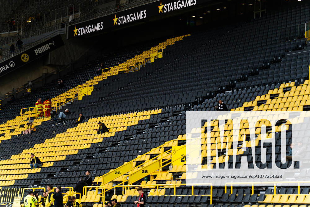 Deutschland: Bundesliga 2025 2026 33. Spieltag, Borussia Dortmund vs. Eintracht Frankfurt, Freitag, 08.05.2026 Signal Iduna Park, Nordrhein-Westfalen Tribüne; Sitze