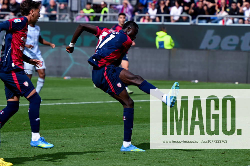 Cagliari s Paul Mendy in action during the Serie A soccer match between Cagliari Calcio and Udinese at the Unipol Domus in Cagliari, Sardinia - Saturday 9th May. - Soccer