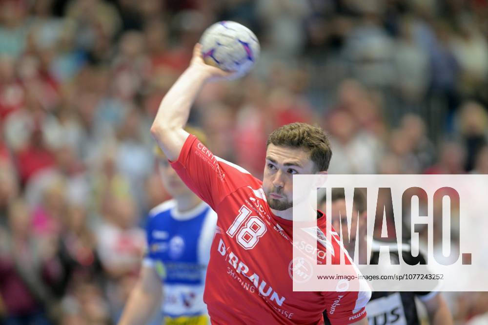 Florian Drosten (MT Melsungen 18) beim Wurf , GER, MT Melsungen - ThSV Eisenach, Handball, 1. Bundesliga, 31. Spieltag, Saison 2025 2026, 09.05.2026, GER, MT Melsungen - ThSV Eisenach, Handball, 1. Bundesliga, 31. Spieltag, Saison 2025 2026, 09.05.2026 Kassel