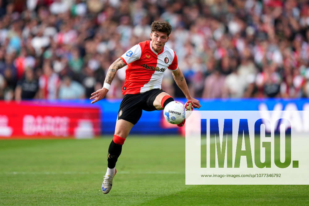 Eredivisie: Feyenoord Rotterdam v AZ Alkmaar Rotterdam - Jordan Bos of Feyenoord Rotterdam during the 33rd competition round of the 2025 2026 Eredivisie season. The match is set between Feyenoord Rotterdam and AZ Alkmaar at De Kuip on 10 May 2026 in Rotterdam, The Netherlands.