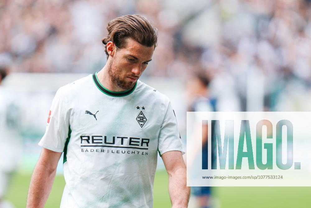 MOENCHENGLADBACH, GERMANY- MAY 16: Joe Scally (Borussia Moenchengladbach, 29) during the Bundesliga match between Borussia Moenchengladbach vs. TSG 1899 Hoffenheim at Borussia-Park on matchday 34 of the 1. Bundesliga on May 16, 2026 in Moenchengladbach, Germany. DFL REGULATIONS PROHIBIT ANY USE OF PHOTOGRAPHS AS IMAGE SEQUENCES AND OR QUASI-VIDEO.