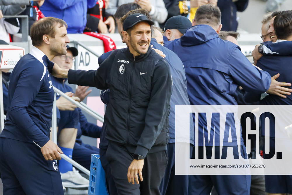 Julian Schuster (SC Freiburg, Trainer) nach dem Spiel , Deutschland, Fussball, 1. Bundesliga, 34.Spieltag, 2025 2026, SC Freiburg vs. RB Leipzig, 16.05.2026, Freiburg im Breisgau Europa-Park Stadion Baden-Württemberg Deutschland