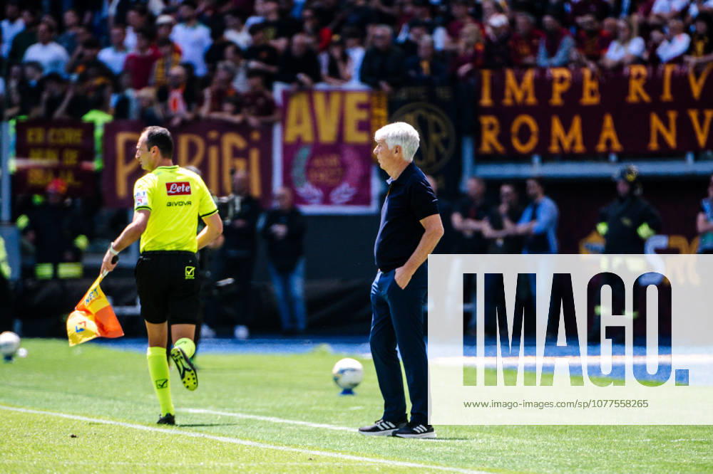 IPA84781503 - Gian Piero Gasperini head coach of AS Roma during Roma-Lazio, Serie A 2025 2026 at Stadio Olimpico on May 17, 2026 during AS Roma vs SS Lazio, Italian soccer Serie A match in Rome, Italy, May 17 2026