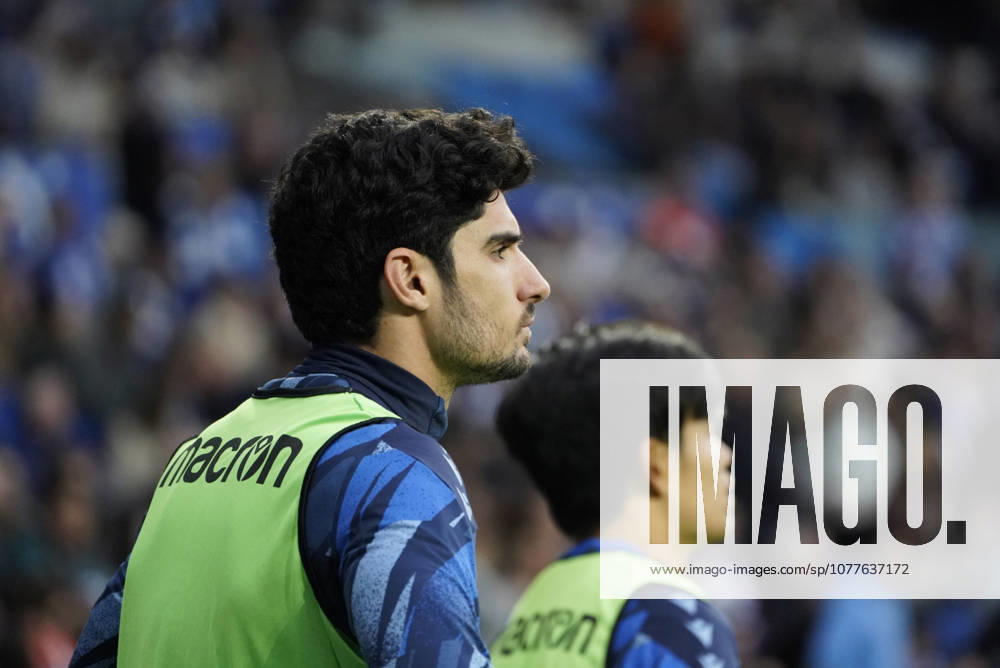 Goncalo Guedes of Real Sociedad seen during LaLiga EA Sports game between teams of Real Sociedad and Valencia CF (Mickael Ducint Ball Raw Images) San Sebastian Estadio Anoeta Spain