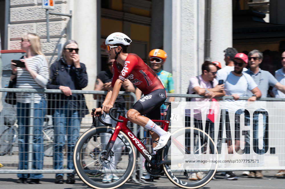 IPA84988069 - Simone Gualdi, LOTTO INTERMARCHE at the start of 13th stage of Giro d Italia 2026 from Alessandria, Italy, on may 22, 2026