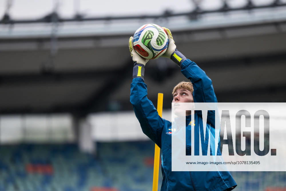 Goalkeeper Moa Edrud of the Swedish women s national football team during a training session on June 2, 2026 in Gothenburg. Photo: Mathias Bergeld BILDBYRAN kod MB MB1378 fotboll football soccer fotball vm-kval kval fifa womens world cup qualifier qualifier träning practice training sverige sweden dam bbeng women kvinner