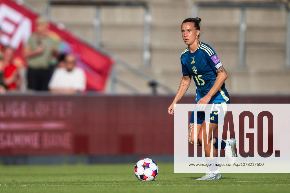 Julia Zigiotti Olme of Sweden during the FIFA Womens World Cup Qualifier football match between Denmark and Sweden on June 5, 2026 in Odense. Photo: Ludvig Thunman BILDBYRAN kod LT LT0798 fotboll football soccer fotball vm-kval kval fifa womens world cup qualifier qualifier danmark sverige sweden denmark dam bbeng