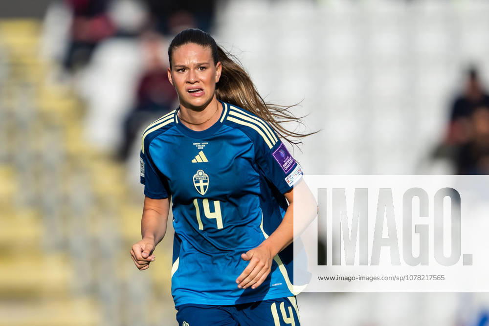Bella Andersson of Sweden during the FIFA Womens World Cup Qualifier football match between Denmark and Sweden on June 5, 2026 in Odense. Photo: Ludvig Thunman BILDBYRAN kod LT LT0798 fotboll football soccer fotball vm-kval kval fifa womens world cup qualifier qualifier danmark sverige sweden denmark dam bbeng