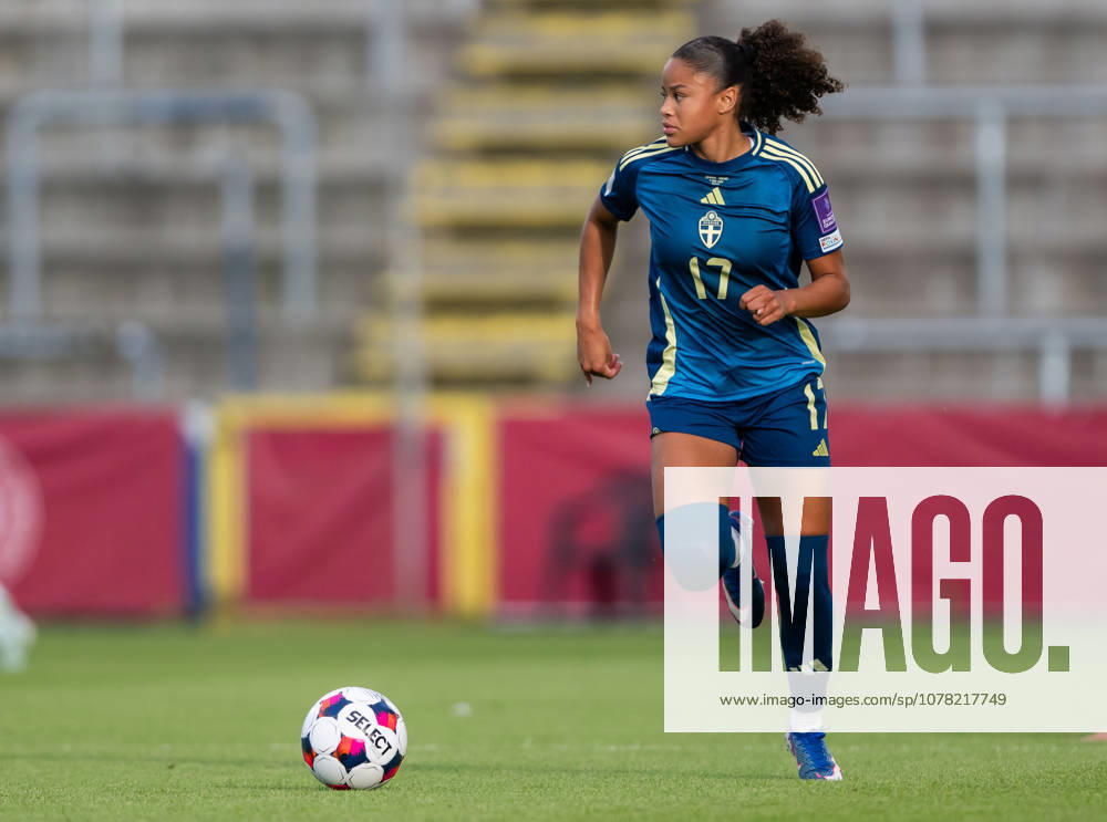 Felicia Schröder of Sweden during the FIFA Womens World Cup Qualifier football match between Denmark and Sweden on June 5, 2026 in Odense. Photo: Ludvig Thunman BILDBYRAN kod LT LT0798 fotboll football soccer fotball vm-kval kval fifa womens world cup qualifier qualifier danmark sverige sweden denmark dam bbeng