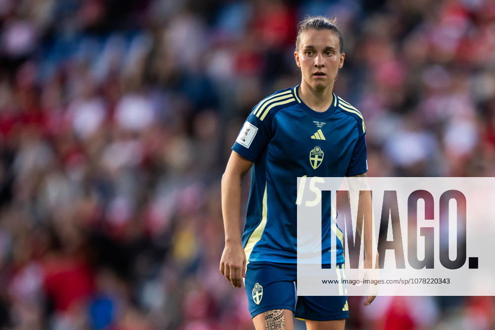 Julia Zigiotti Olme of Sweden during the FIFA Womens World Cup Qualifier football match between Denmark and Sweden on June 5, 2026 in Odense. Photo: Ludvig Thunman BILDBYRAN kod LT LT0798 fotboll football soccer fotball vm-kval kval fifa womens world cup qualifier qualifier danmark sverige sweden denmark dam bbeng