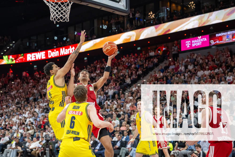 Oscar da Silva 1 (FC Bayern Basketball) beim Korb, FC Bayern Basketball vs. Alba Berlin, BBL, Finale 2, 14.06.2026 Muenchen Bayern Deutschland