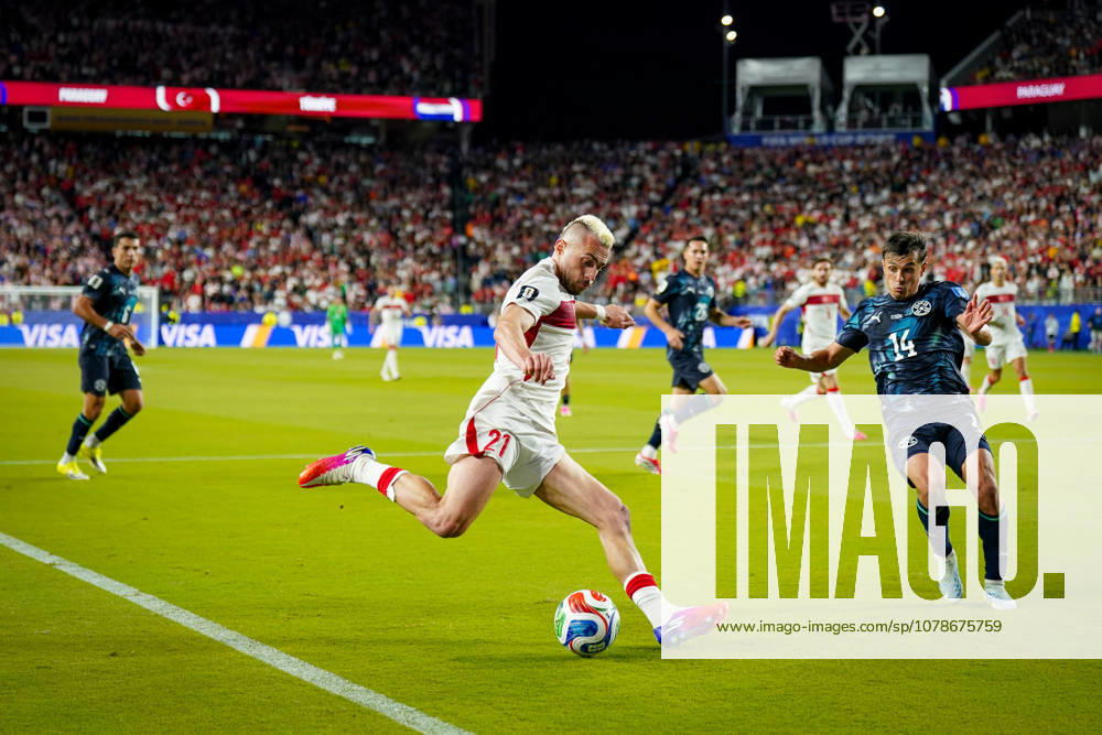 USA: Fußball FIFA World Cup, WM, Weltmeisterschaft, Fussball 2026 Gruppenphase Gruppe D Türkei vs Paraguay Levis Stadium (Santa Clara, San Francisco Bay Area, Santa Clara County, Kalifornien): Yusuf AKÇİÇEK Yusuf AKCICEK (Turkey 21)