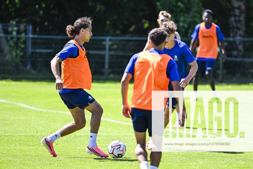 Gent s Mohammed El Adfaoui pictured in action during the summer training camp of Belgian first division soccer team KAA Gent in Losser, the Netherlands on Monday 13 July 2026, to prepare for the upcoming 2026-2027 season. TOM GOYVAERTS TomxGoyvaerts x181121228x
