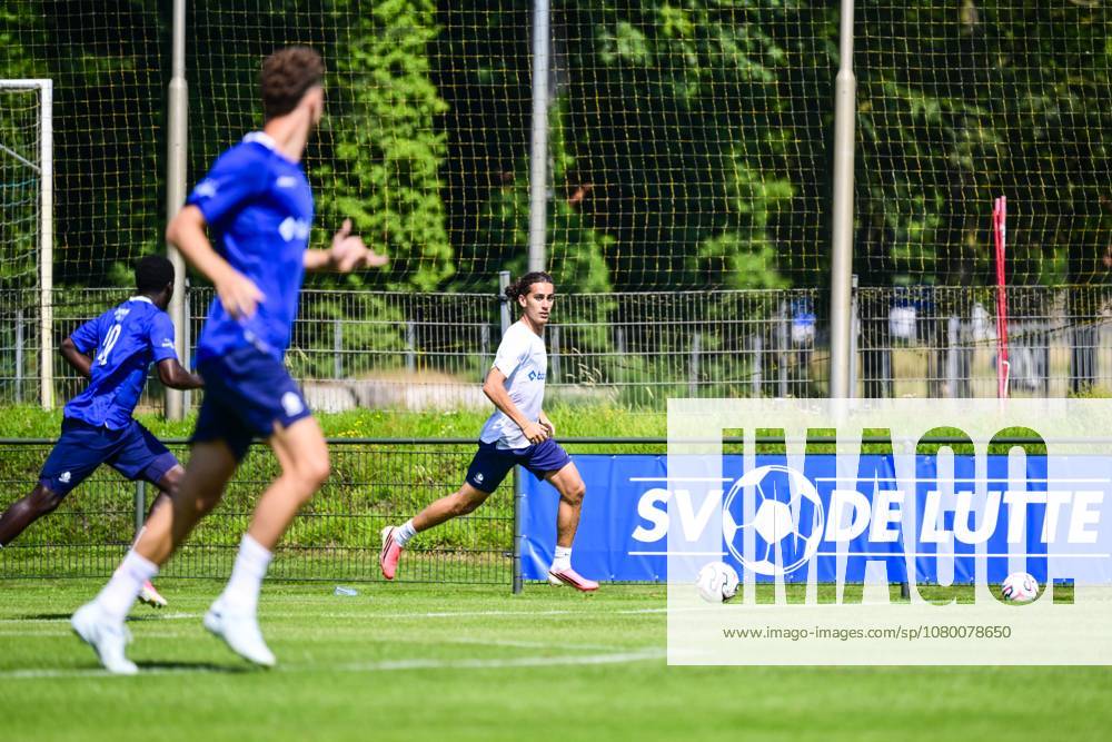 Gent s Mohammed El Adfaoui pictured in action during a training session at the summer training camp of Belgian first division soccer team KAA Gent in De Lutte, Losser, the Netherlands on Wednesday 15 July 2026, to prepare for the upcoming 2026-2027 season. TOM GOYVAERTS TomxGoyvaerts x181182873x