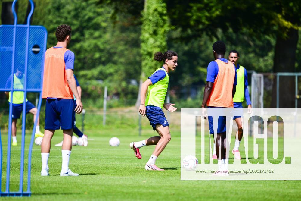 Gent s Mohammed El Adfaoui pictured in action during the summer training camp of Belgian first division soccer team KAA Gent in De Lutte, Losser, the Netherlands on Friday 17 July 2026, to prepare for the upcoming 2026-2027 season. TOM GOYVAERTS TomxGoyvaerts x181329222x
