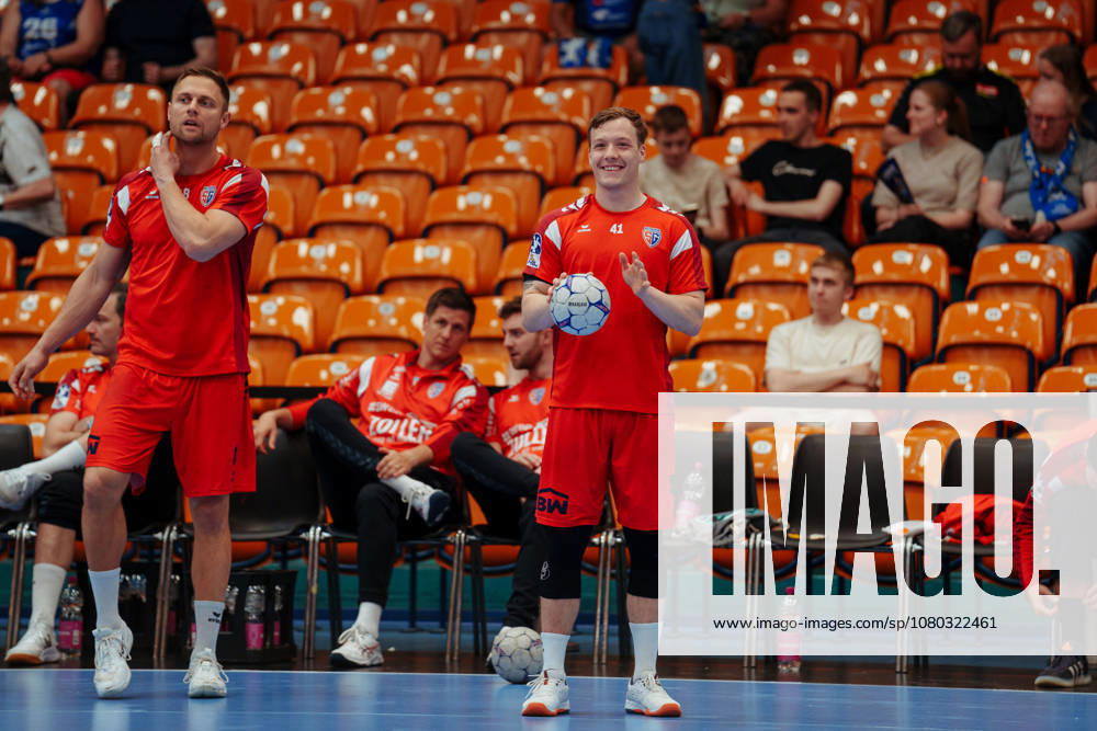 2. Handball-Bundesliga - 32. Spieltag: Dessau-Roßlauer HV 06 - SG BBM Bietigheim Till Hermann (SG BBM Bietigheim, 41) bei der Erwärmung am 22.05.2026 in Anhalt-Arena, Dessau-Roßlau (Sachsen-Anhalt) Dessau-Roßlau Anhalt-Arena Dessau Sachsen-Anhalt Deutschland