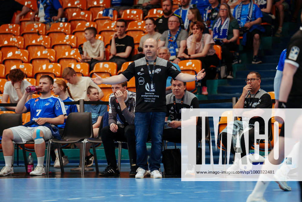 2. Handball-Bundesliga - 32. Spieltag: Dessau-Roßlauer HV 06 - SG BBM Bietigheim Vanja Radic (Dessau-Roßlauer HV 06, Trainer) am 22.05.2026 in Anhalt-Arena, Dessau-Roßlau (Sachsen-Anhalt) Dessau-Roßlau Anhalt-Arena Dessau Sachsen-Anhalt Deutschland