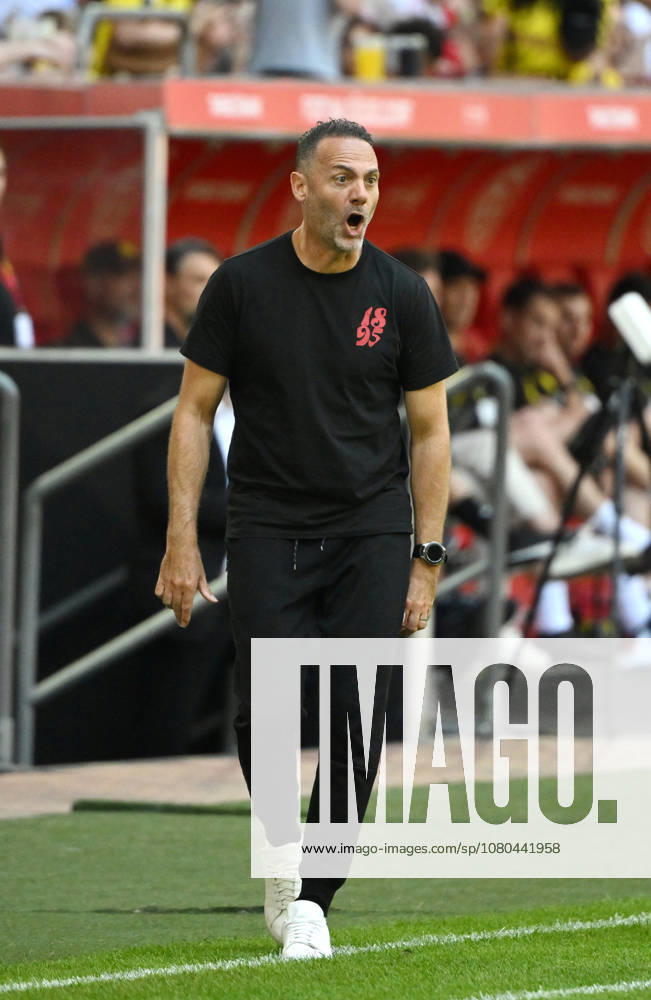 Trainer Alexander Ende (Fortuna Duesseldorf) 25.07.2026, Fussball, Saison 2026 2027, Testspiel, Fortuna Düsseldorf - Borussia Dortmund 2:1 Duesseldorf Nordrhein Westfalen Deutschland