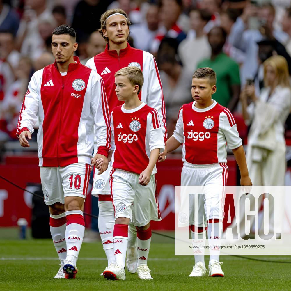 AMSTERDAM - AFC Ajax Amsterdam midfielder Oscar Gloukh during the Conference League match between AFC Ajax and FK Vojvodina at the Johan Cruijff ArenA on July 30, 2026 in Amsterdam, the Netherlands. (Photo by Marcel van Dorst EYE4IMAGES)