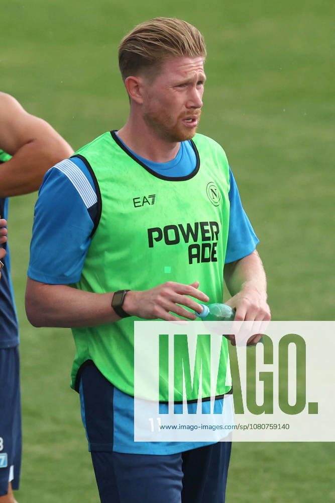 SSC Napoli Training Session Kevin De Bruyne of Napoli during a training session on Day of the preseason camp of SSC Napoli at stadio Patini in Castel di Sangro, Italy, on August 7, 2025. Castel di Sangro Abruzzo Italy